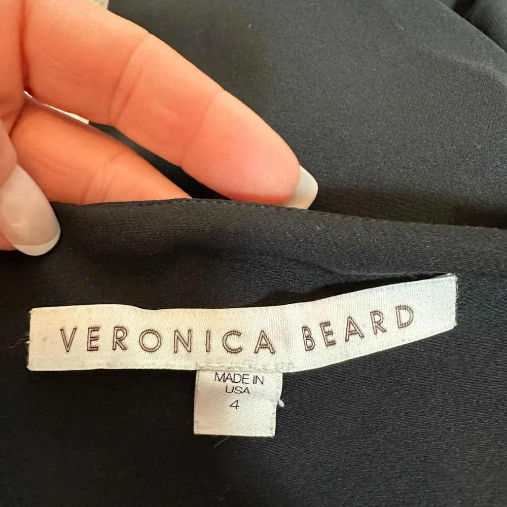 Veronica Beard Women’s Zip Back Scuba Pant Black (Size 4)
